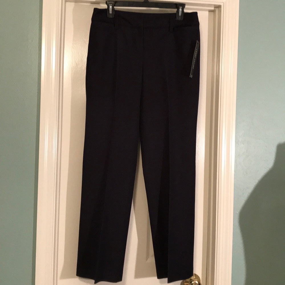 Larry Levine Trousers, Dark Navy, Sz 6, NWT